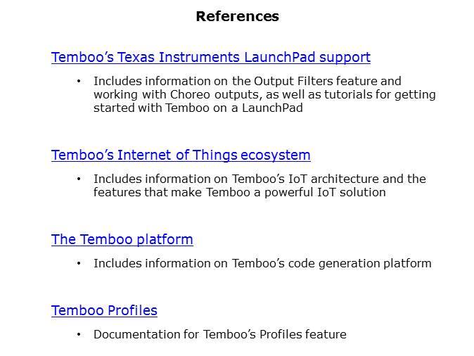 LaunchPad Temboo Integration Slide 9