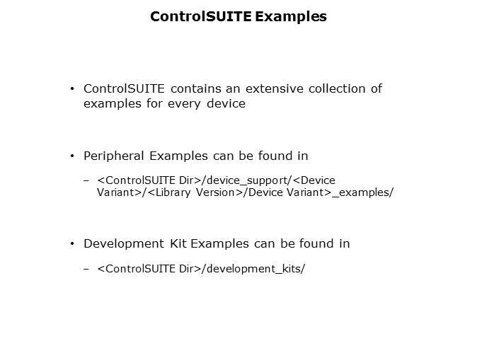Topic 8 ControlSUITE Slide 9