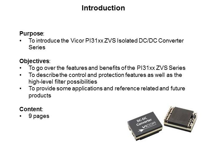 Image of Vicor PI31xx Series of ZVS Isolated DC/DC Converters - Slide1