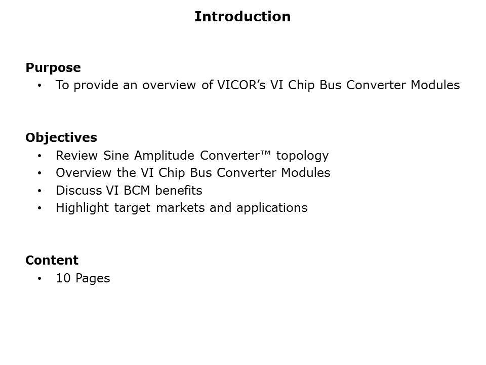 VI Chip Bus Converter Modules Slide 1