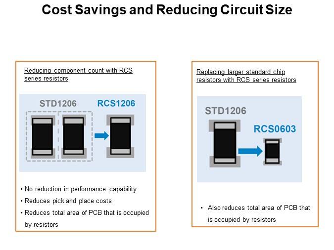 Cost Savings and Reducing Circuit Size