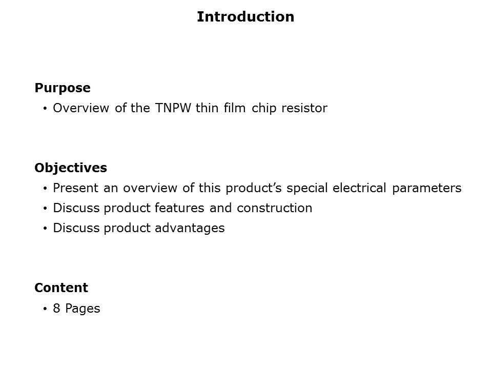 Image of Vishay TNPW Series Thin-Film Chip Resistors - Introduction