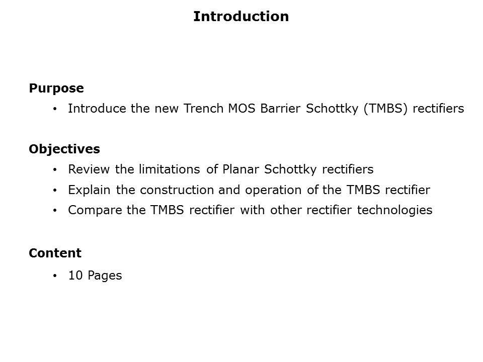 Trench MOS Barrier Schottky Rectifiers Slide 1
