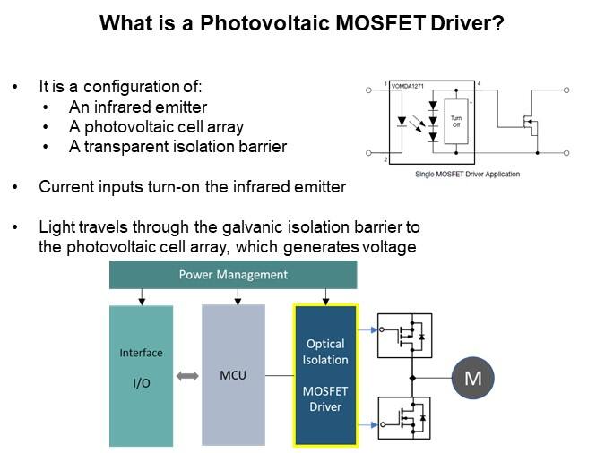 Image of Vishay Opto VOMDA1271T Automotive Photovoltaic MOSFET Driver - What is it