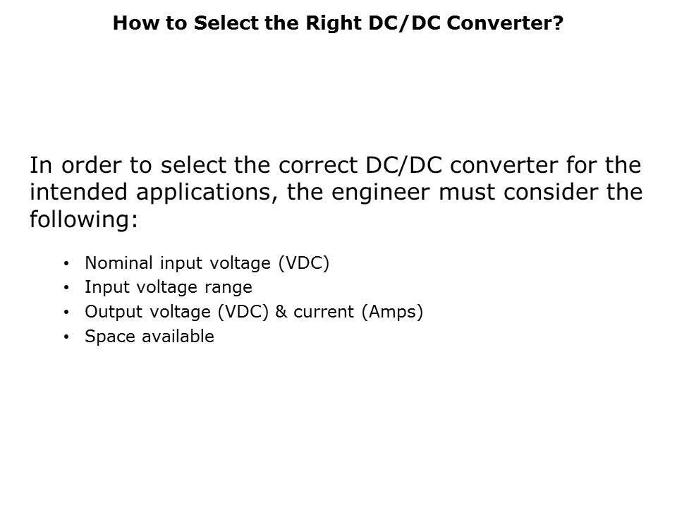 General Purpose DC-DC Converters Slide 3