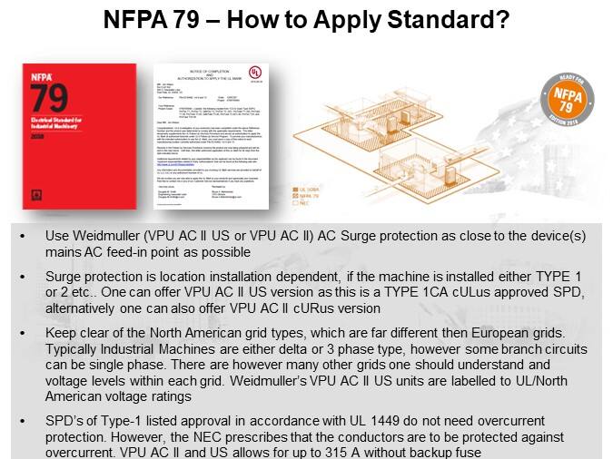 NFPA 79 – How to Apply Standard?