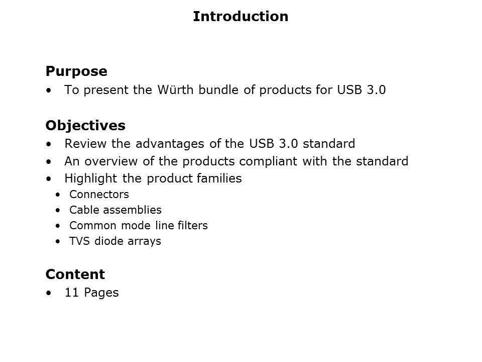 USB 3 Applications Slide 1