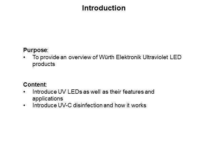 Image of Würth Elektronik UV LEDs - Introduction