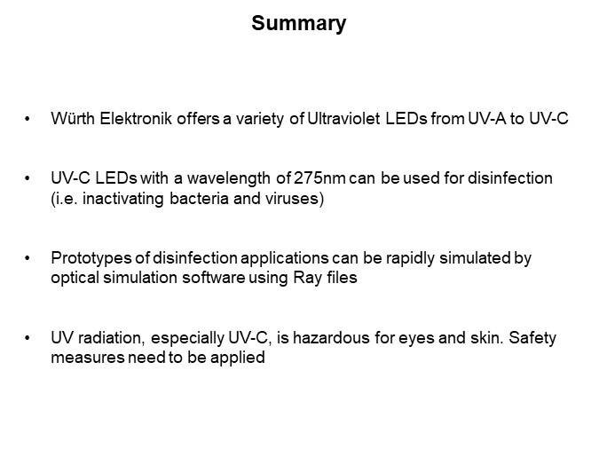 Image of Würth Elektronik UV LEDs - Summary