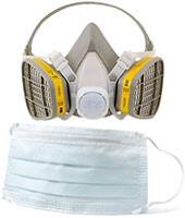 3M 的可重用和一次性呼吸器和口罩图片