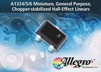 Image of Allegro MicroSystems' A1324/5/6 Linear Hall-Effect Sensor ICs