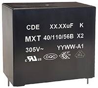 Cornell Dubilier MXT 系列 X2 EMI/RFI 抑制电容器图片