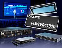 Diodes 的 PI3WVR41310 高速视频切换器的图片