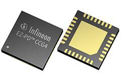Image of Infineon Technologies EZ-PD™ CCG4 2-Port USB-C Port Controller PD