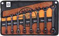 Klein Tools 90 齿棘轮盒扳手套装（公制，8 件套）图片