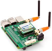 Airgain 的 NL-AB-RPI Raspberry Pi 蜂窝开发套件适配器图片