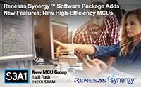 Image of Renesas' Large Memory S3A1 Series MCUs