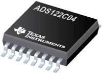Texas Instruments 的 ADS122C04 24 位模数转换器 (ADC) 的图片