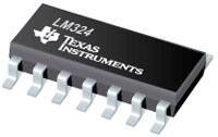 Texas Instruments 的 LM324/324A 四通道运算放大器的图片