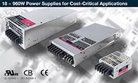 TRACO Power 的 TXLN 系列适用成本关键性应用 18 W 至 960 W 电源图片