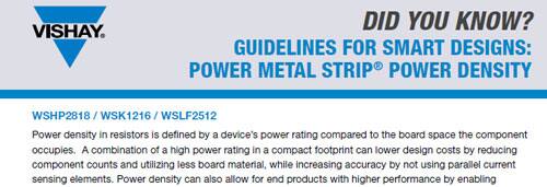 Guidelines for Power Metal Strip Design