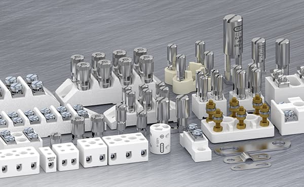 Image of WECO's Ceramic Terminal Blocks for Harsh and Demanding Environments