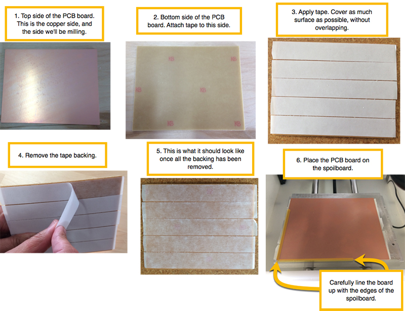 what it look like when milling a FR-1 PCB blank