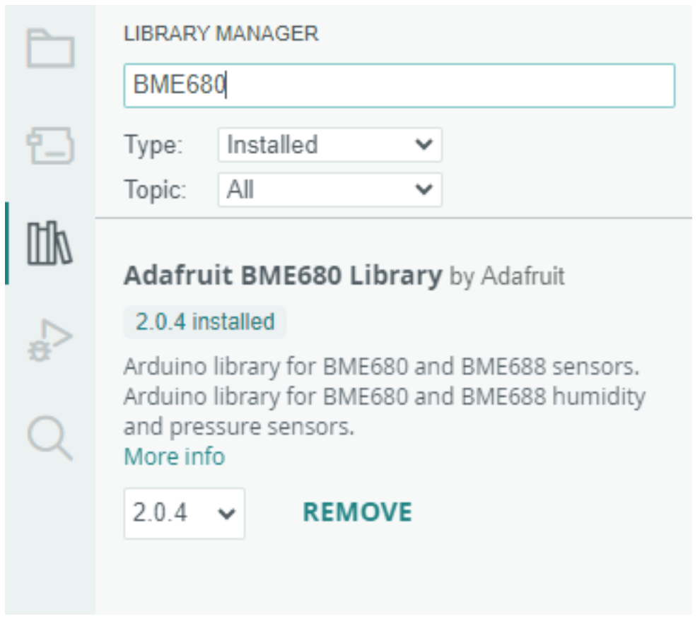 BLE air quality beacon with adafruit feature rp2040