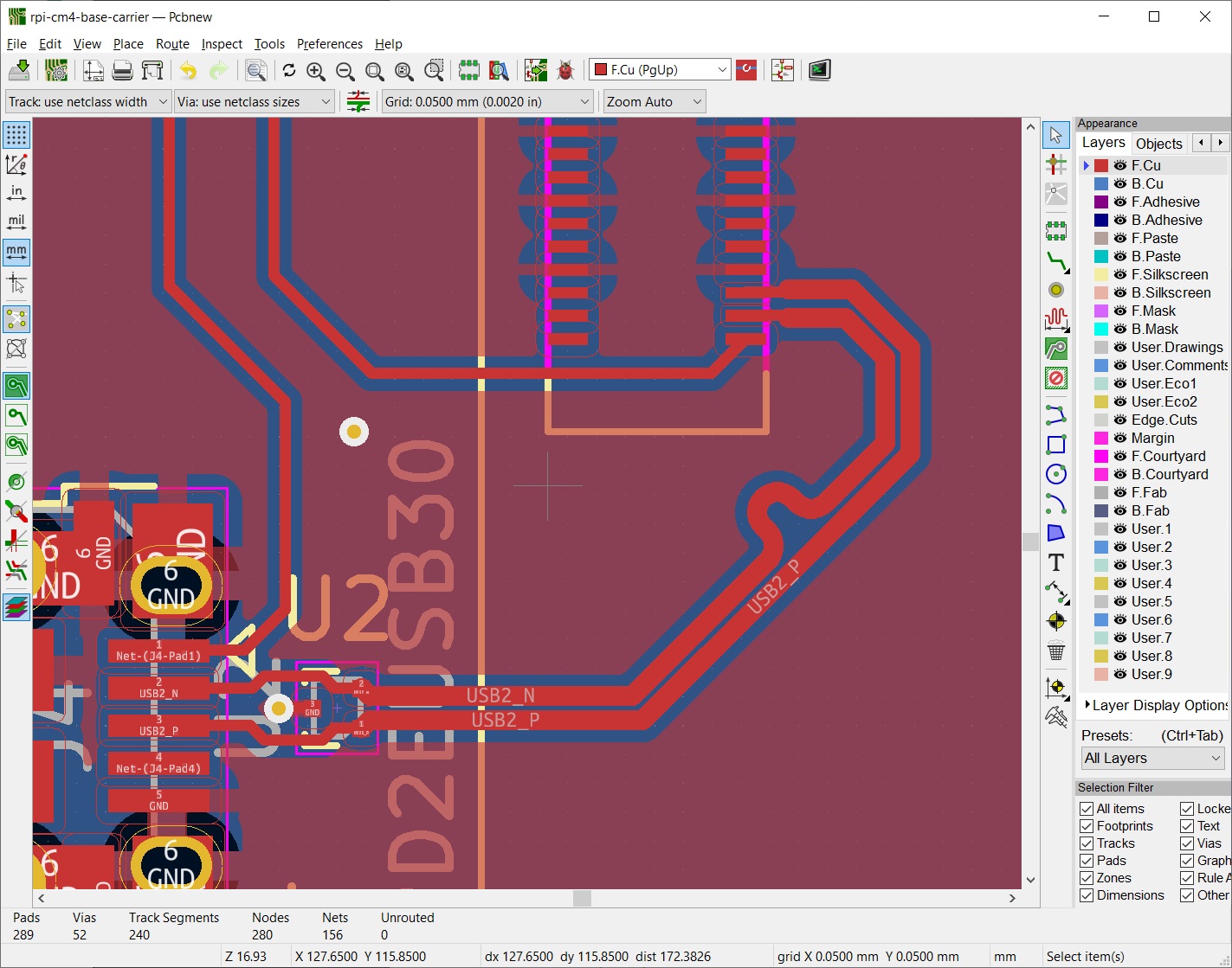 KiCad matching trace lengths