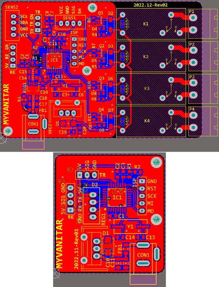 home automation temperature humidity pcb layout