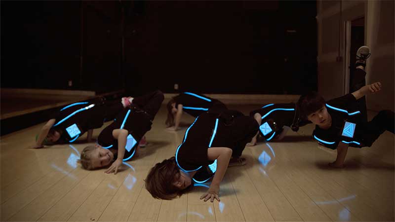 Wearable EL Dance Shirt Wearable LED Dance Harness