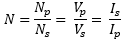 Transformer equations