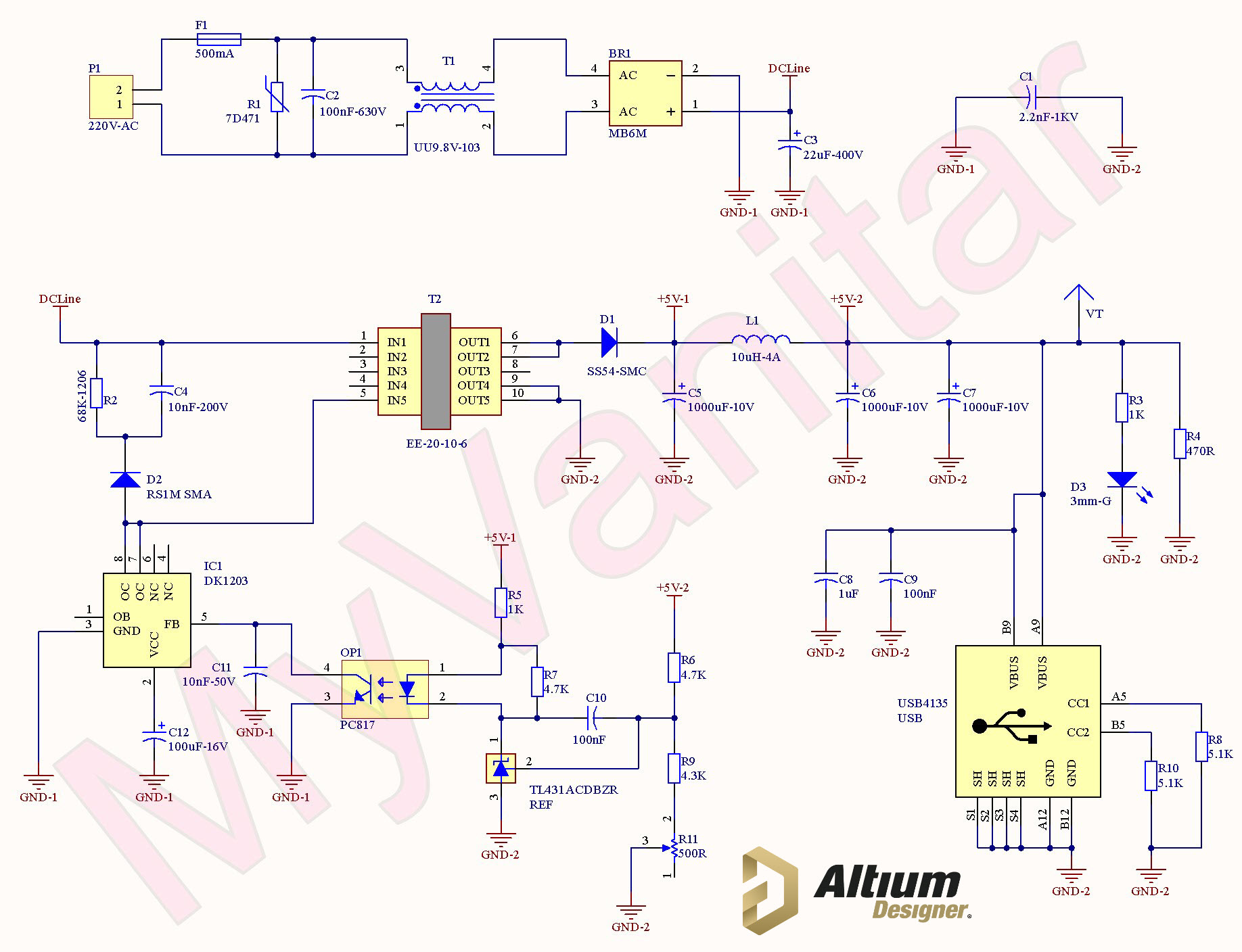 flyback switching power supply