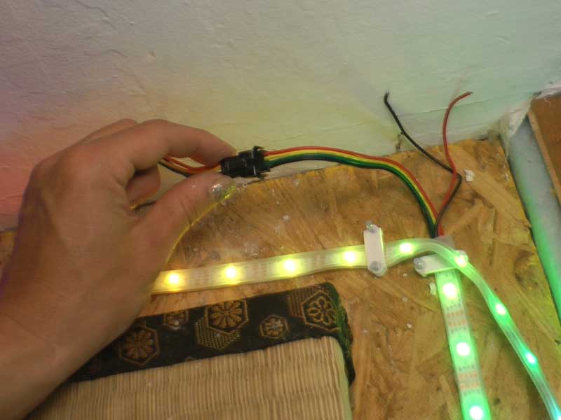 Plug the connector into your LED strip