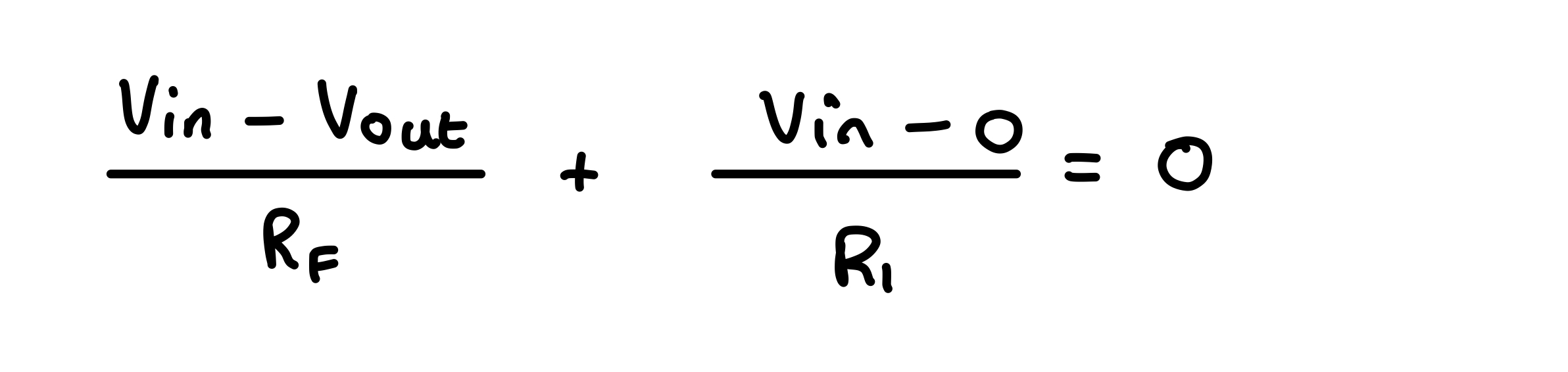 Non Inverting Nodal Equation