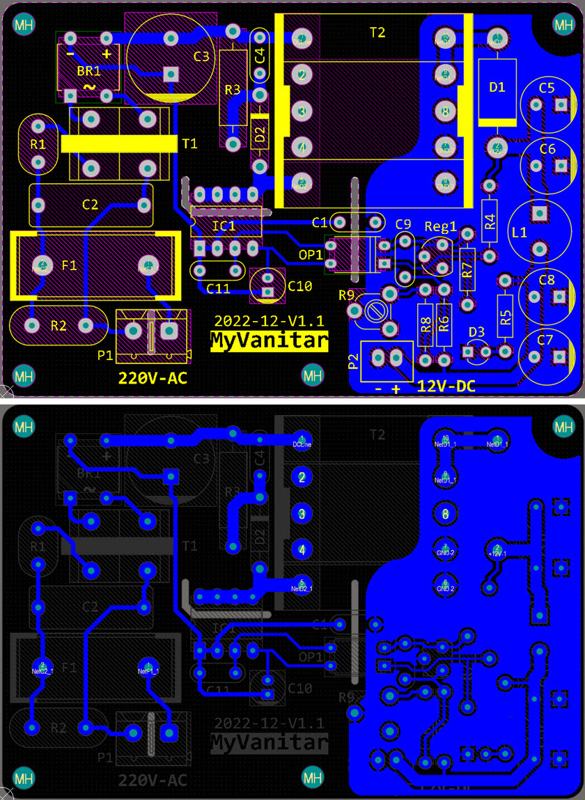 pcb layout power supply flyback altium