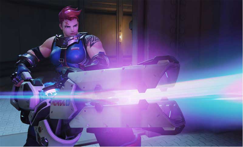 Zarya’s enormous plasma cannon