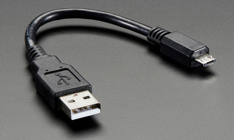 USB cable - 6" A/MicroB