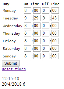 What you’ll see when page is loaded served by ESP32