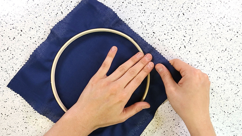 Use your shearing scissors to cut a swatch of fabric