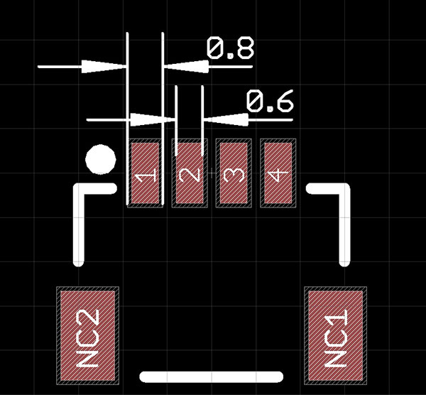 the SMD Qwiic connector within Eagle