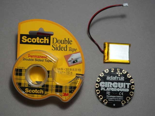 Attach battery to Circuit Playground