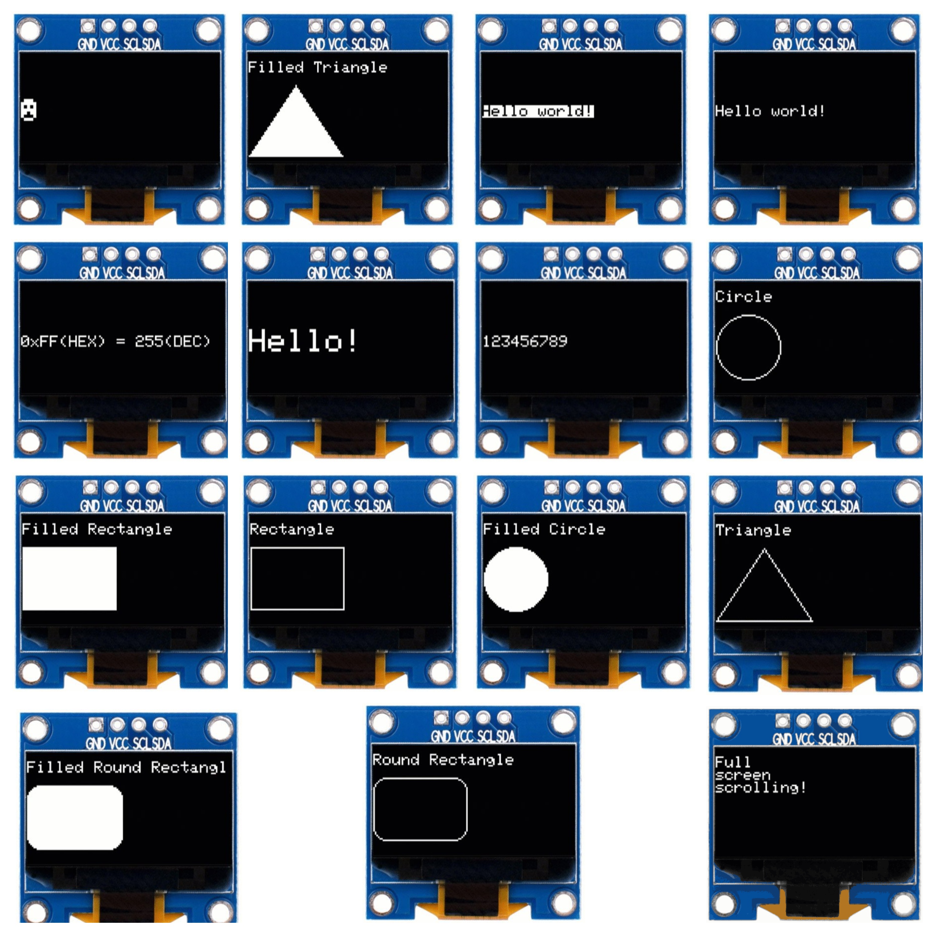 OLED Display Examples