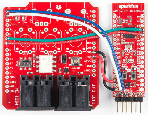 MIDI BLE Hardware Hookup