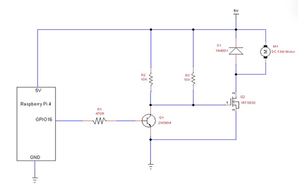 Two_Stage_Transistor_DC_Fan_Motor_driver_circuit