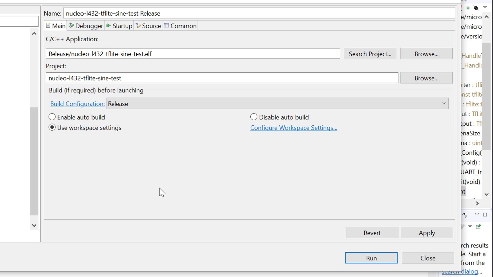 Creating a release configuration