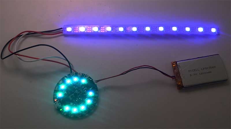 Plug your battery in to your Circuit Playground