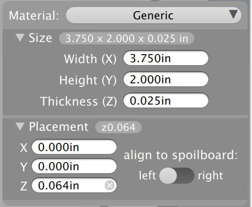 Z offset for Placement