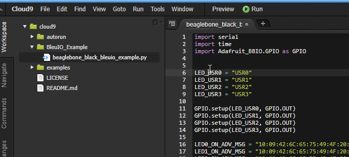 Beaglebone Bluetooth low energy application