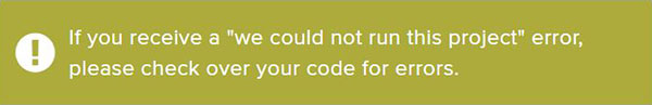 please check over your code for errors